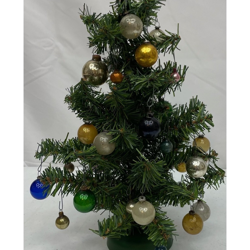 Vintage Glass Christmas Ornaments‎ Lot Mercury Patina Multicolor ~36